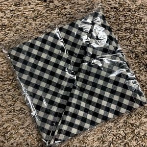 - 💜 Black and White Checker Dog Bandana